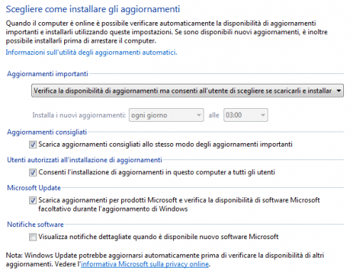 disabilitare windows 10