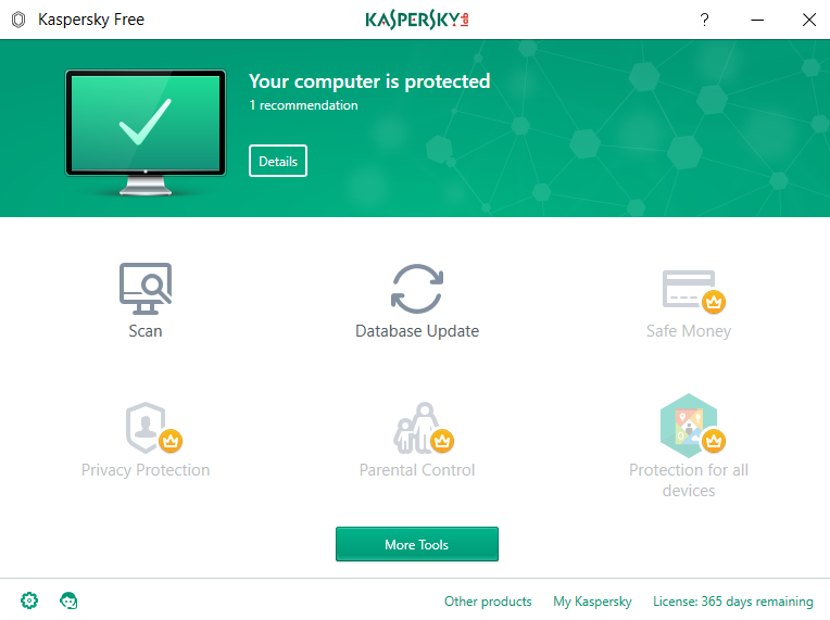 Kaspersky free antivirus