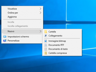 Come rimuovere le voci dal menu nuovo in windows 10