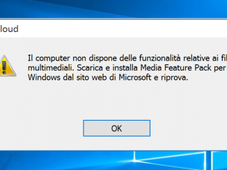 Non riesco ad installare icloud su windows 10