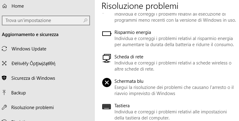 Risoluzione rpoblema schermata blu windows 10 Risoluzione rpoblema schermata blu windows 10