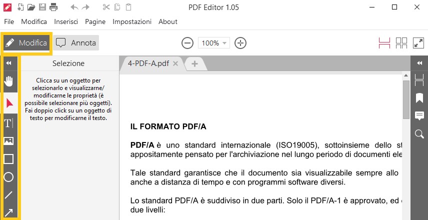 Come modificare documento pdf senza adobe acrobat pro