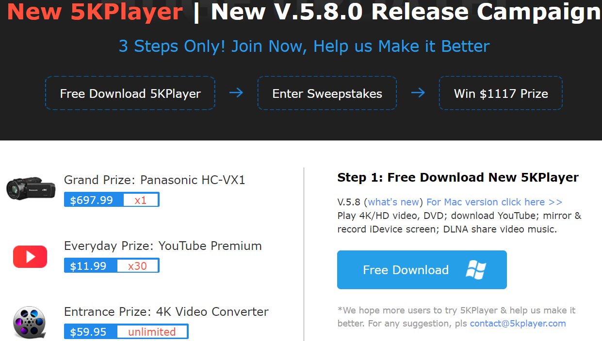 5kplayer vicni premi 5kplayer vicni premi
