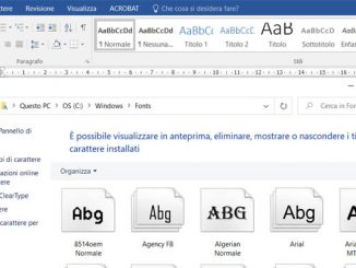 Font installato ma non visibile ecco come risolvere in windows 10