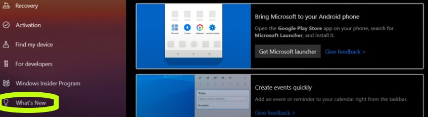 Whats new novita in windows 10 Whats new novita in windows 10