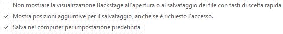 Come cambiare la cartella di salvataggio predefinito in word