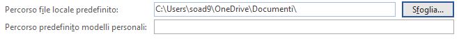 Come modificare la cartella predefinita di word