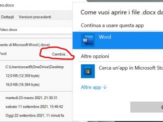 Cambiare il programma predefinito in windows 11