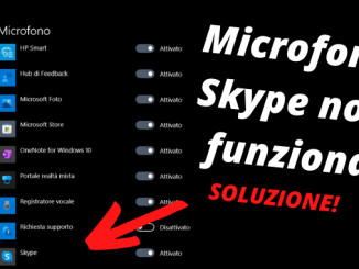 Come risolvere microfono skype non funziona