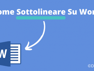 Come sottolineare su word