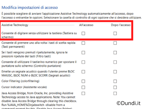 Consente di digitare senza utilizzare la tastiera