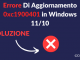 Errore di aggiornamento 0xc1900401 soluzione 1
