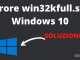 Errore win32kfull.sys windows 10 soluzione