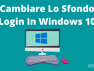 Cambiare sfondo login windows 10