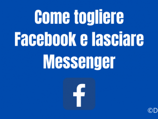Come togliere facebook e lasciare messenger