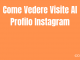 Come vedere visite al profilo instagram 1