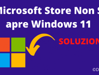 Microsoft store non si apre windows 11 soluzione