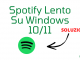 Spotify lento su windows soluzione