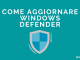 Come aggiornare windows defender
