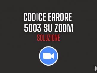Codice errore 5003 su zoom soluzione
