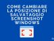 Come cambiare la posizione di salvataggio screenshot windows