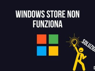 Windows store non funziona