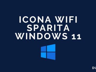 Icona wifi sparita windows 11