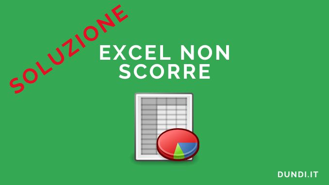 Excel non scorre