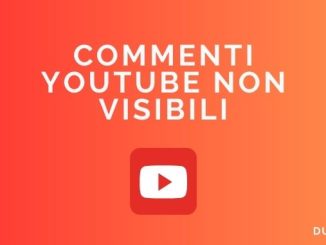 commenti non visibili youtube