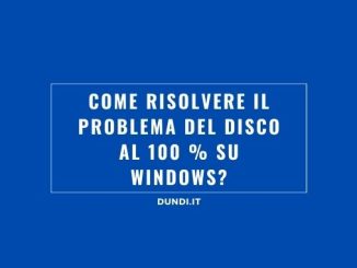Utilizzo disco elevato windows soluzione