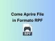 Come aprire file in formato rpf