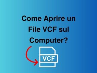 Come aprire un file vcf sul computer